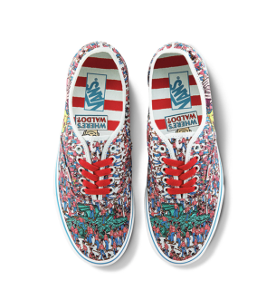 VANS 范斯 经典系列 Authentic Where’s Waldo联名款 中性运动帆布鞋 VN0A348A3RZ