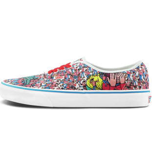 VANS 范斯 经典系列 Authentic Where’s Waldo联名款 中性运动帆布鞋 VN0A348A3RZ