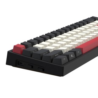 ThundeRobot 雷神 KC3068 68键 2.4G蓝牙 多模无线机械键盘 侧刻 墨雪 国产红轴 RGB