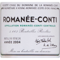 Domaine de la Romanee-Conti 罗曼尼·康帝酒庄 罗曼尼·康帝酒庄罗曼尼·康帝黑皮诺干型红葡萄酒 2011年