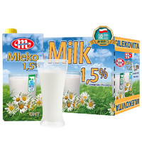 MLEKOVITA 妙可    低脂牛奶纯牛奶  1L*12盒 
