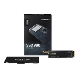 SAMSUNG 三星 NVMe固态硬盘SSD 980 PCIe3.0 HMB动态缓存 500G~512G