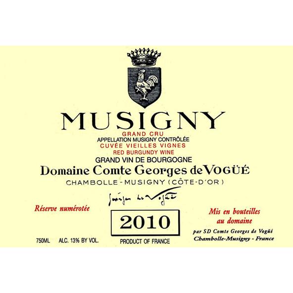 Domaine Comte Georges de Vogue 武戈伯爵酒庄 武戈伯爵酒庄慕西尼黑皮诺干型红葡萄酒 2011年