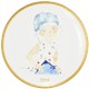 Narumi 鸣海 2019款餐盘 带有素描手册的蓝色帽子的少女 直径21cm