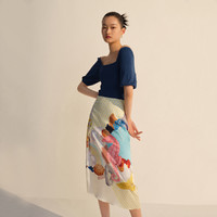 丽丽 LILY 120250C6115612N 女士高腰半身裙