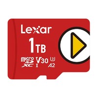 有券的上：Lexar 雷克沙 PLAY系列 Micro-SD存储卡 1TB（UHS-I、V30、U3、A2）