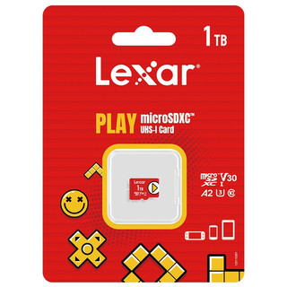 Lexar 雷克沙 PLAY系列 Micro-SD存储卡 1TB（UHS-I、V30、U3、A2）