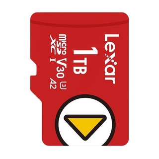 Lexar 雷克沙 PLAY系列 Micro-SD存储卡 1TB（UHS-I、V30、U3、A2）