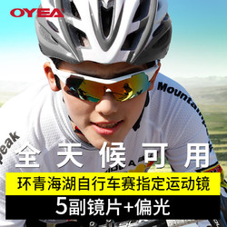 OYEA 欧野 专业骑行眼镜男偏光防风沙户外运动眼镜女摩托车护目镜跑步
