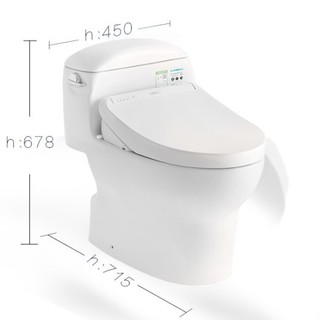 TOTO 东陶 智能马桶套装 TCF7932ECS智能坐便盖+CW988REB包体式马桶 400mm坑距