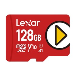 Lexar 雷克沙 雷克沙（Lexar）128GB TF（MicroSD）存储卡 Class10 A1 读速150MB/s 专为游戏机等大容量扩容设计（PLAY）