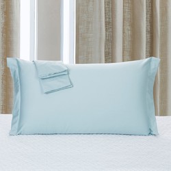 60S全棉简约纯色一对枕套枕芯套床用单品一对装枕头套枕套