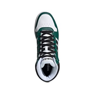 adidas NEO Hoops 2.0 MID 男子休闲运动鞋 FW5995 白/黑/绿 41