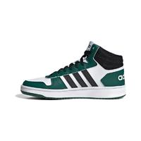 adidas NEO Hoops 2.0 MID 男子休闲运动鞋 FW5995 白/黑/绿 41