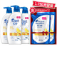 Head & Shoulders 海飞丝 丝质柔滑型去屑洗发水（450ml*3+补充装200ml*2）