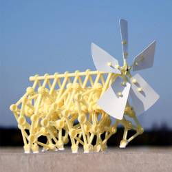惠美 风力仿生兽小学生科技小发明材料diy玩具手工制作风能动力机械兽