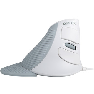 DeLUX 多彩 M618 有线垂直鼠标 1600DPI 白色