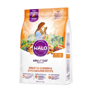 HALO 自然光环 健美体态系列 鸡肉成猫猫粮 4.54kg