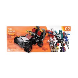 MINISO 名创优品 名创优品（MINISO）积木 玩具 汽车玩具车 6个组装大机器人 M1412-2