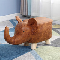 Le Bronte 朗特乐 棕色大象 实木动物凳子