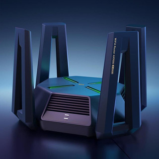 MI 小米 AX9000 双频9000M 企业级千兆Mesh无线家用路由器 Wi-Fi 6 单个装 黑色