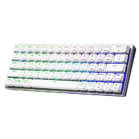 COOLERMASTER 酷冷至尊 SK622 64键 双模机械键盘 白色 ttc矮红轴 RGB