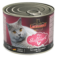 小李子猫罐头德国莱昂纳多Leonardo猫罐头小李子主食猫零食湿粮成幼猫200g 家禽