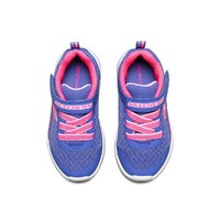 【舒适缓震】秋季女童纯色魔术贴休闲小童运动鞋透气跑步鞋 21 粉红色/紫色