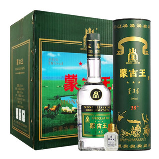 蒙古王 绿桶 38%vol 浓香型白酒 500ml*6瓶 整箱装