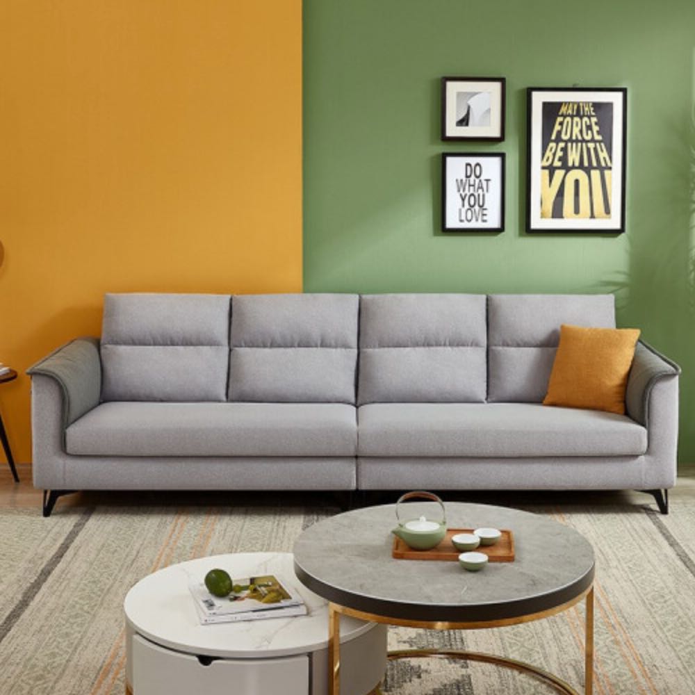 quanu 全友家居 102567a 布艺沙发(左3 右3)