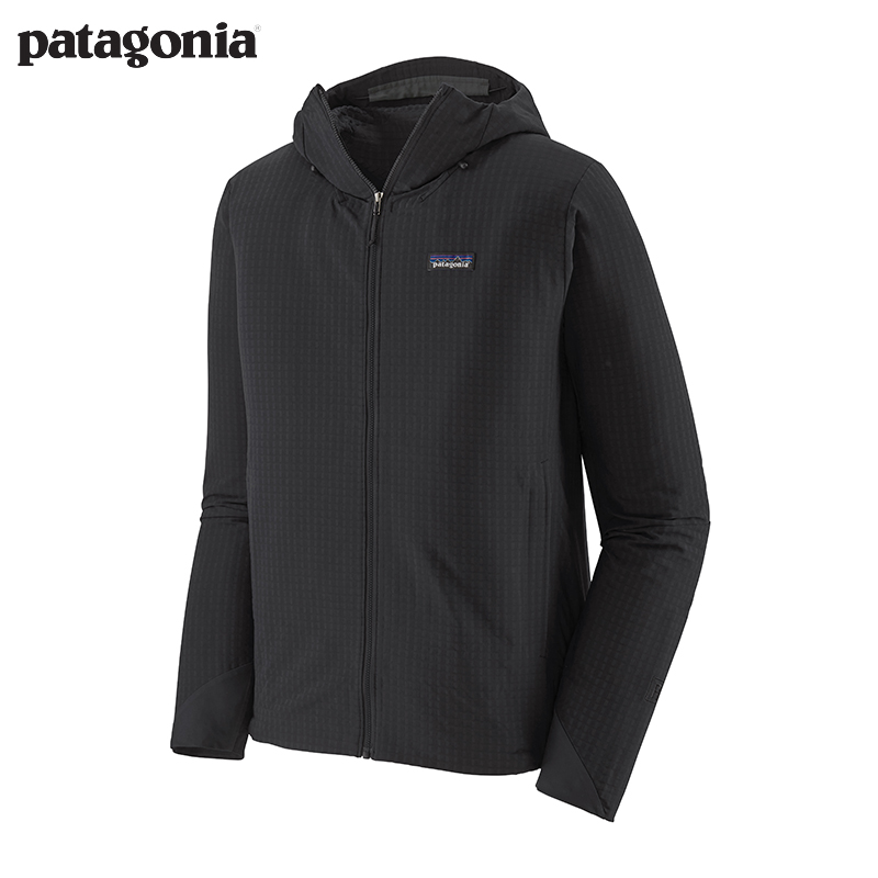 patagonia巴塔哥尼亚 软壳外套男士四季R1保暖防泼水抓绒衣83576 BLK M