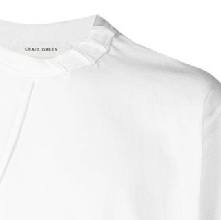CRAIG GREEN 男士系带短袖T恤 白色 XL