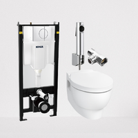 KOHLER 科勒 欧芙系列 壁挂式马桶套装 24720马桶+R98100T-CP喷枪+25255T-BW-0水箱+6283T-PNE-CP面板