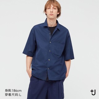 UNIQLO 优衣库 440373 男士 J 宽松开领衬衫