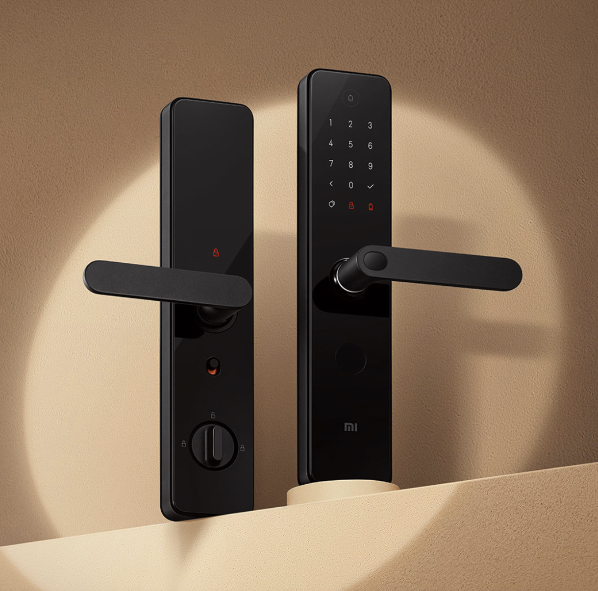 mi小米1s智能门锁标准门锁碳素黑