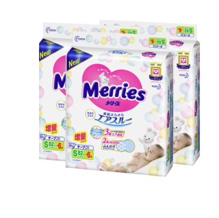 merries妙而舒纸尿裤s88片3包