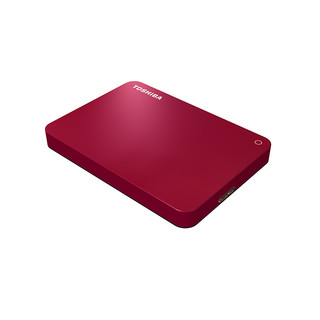 TOSHIBA 东芝 V9系列 2.5英寸Micro-B移动机械硬盘 USB3.0 2TB 活力红