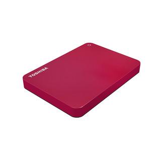 TOSHIBA 东芝 V9系列 2.5英寸Micro-B移动机械硬盘 USB3.0 4TB 活力红