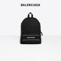 BALENCIAGA巴黎世家 男士 Sport 黑色尼龙斜挎背包 黑色