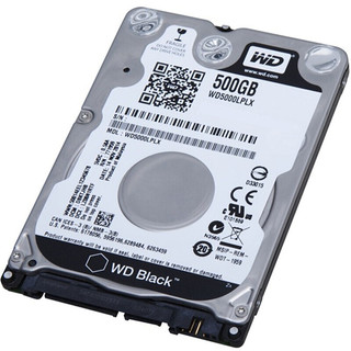 Western Digital 西部数据 黑盘系列 3.5英寸笔记本硬盘 500GB (CMR、7200rpm、32MB)WD5000LPLX