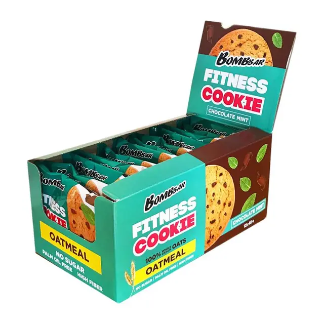 BOMBBAR 燕麦饼干 巧克力薄荷味 40g*12支