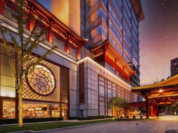 周末清明端午不加价西安香格里拉大酒店豪华市景双床房2晚含早下午茶