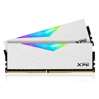 ADATA 威刚 XPG系列 龙耀 D50 DDR4 3200MHz RGB 台式机内存 RGB灯条 白色 32GB 16GB*2