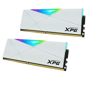 ADATA 威刚 XPG系列 龙耀 D50 DDR4 3200MHz RGB 台式机内存 RGB灯条 白色 32GB 16GB*2