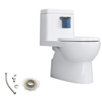 KOHLER 科勒 马桶套装 K-3983T-ITS-0马桶+1248788-SP安装三件套 配净洁兰芯