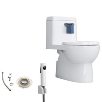 KOHLER 科勒 瑞琦系列 马桶套装 K-3983T-ITS-0虹吸式马桶+1248788-SP安装三件套+R98100T-0喷枪 配净洁兰芯 305mm坑距