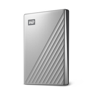 Western Digital 西部数据 My Passport Ultra系列 精英款 2.5英寸 Type-C便携移动机械硬盘 5TB USB3.0 银色