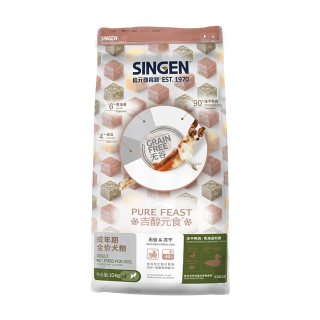 SINGEN 信元發育寶 鸭肉青海苔全犬成犬狗粮