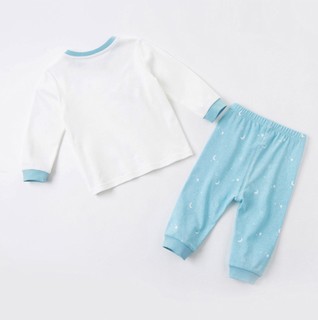 dave&bella 戴维贝拉 DBX17500 儿童家居服套装 蓝精灵IP款 白色 66cm