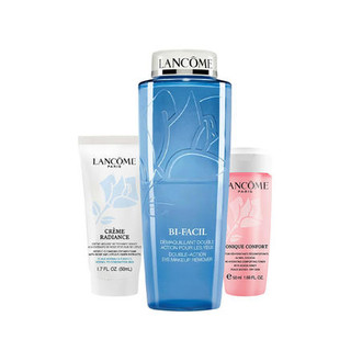 LANCOME 兰蔻 清洁保湿三件套（眼唇卸妆水200ml+清滢柔肤粉水50ml+新清滢洁面乳50ml）